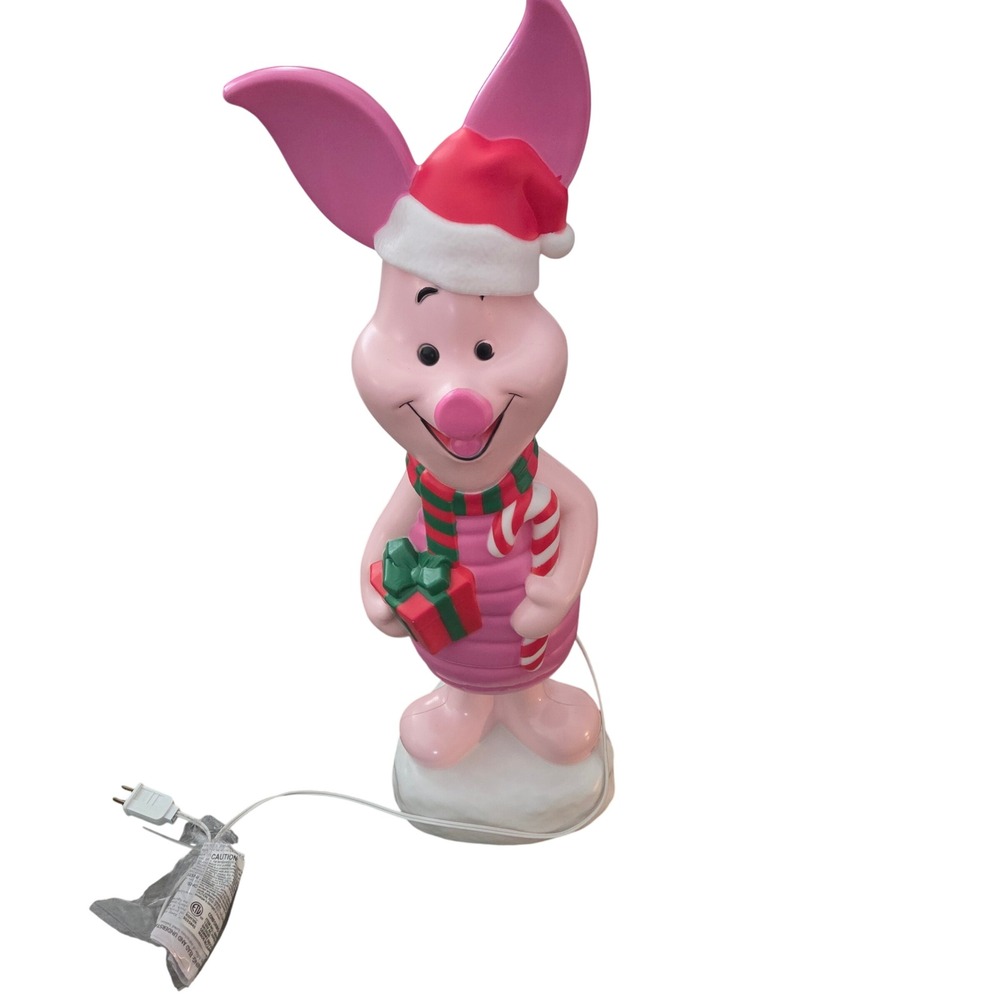 Disney Tigger Piglet Christmas Blow Mold Set 2 ft. Plastic Holiday Decor Gemmy - Picture 11 of 12